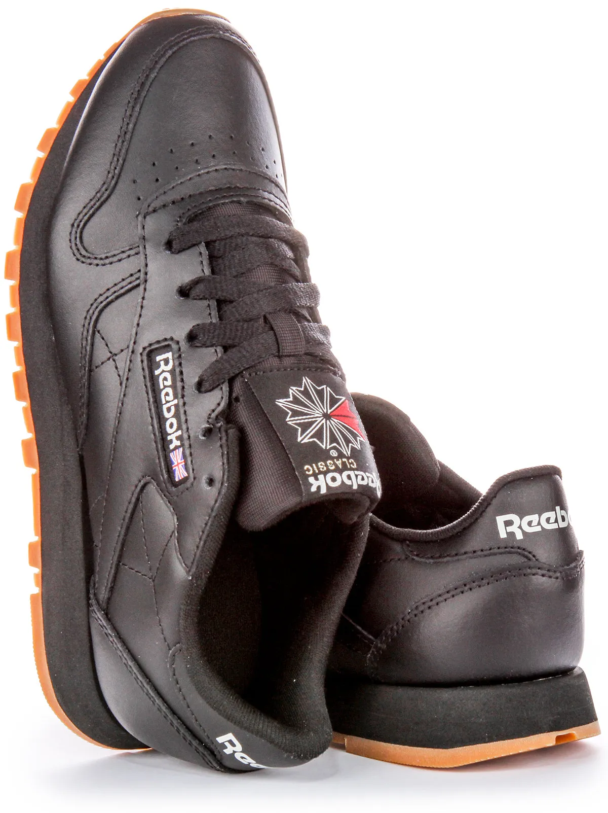 Breath Ease Reebok Classic Leather In Black For Women