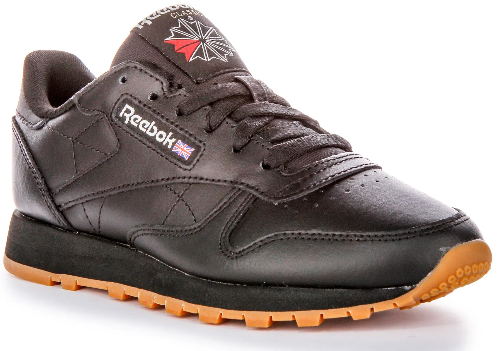 Neutral design makes them adaptable to any training need Mesh Upper Reebok Classic Leather In Black For Women