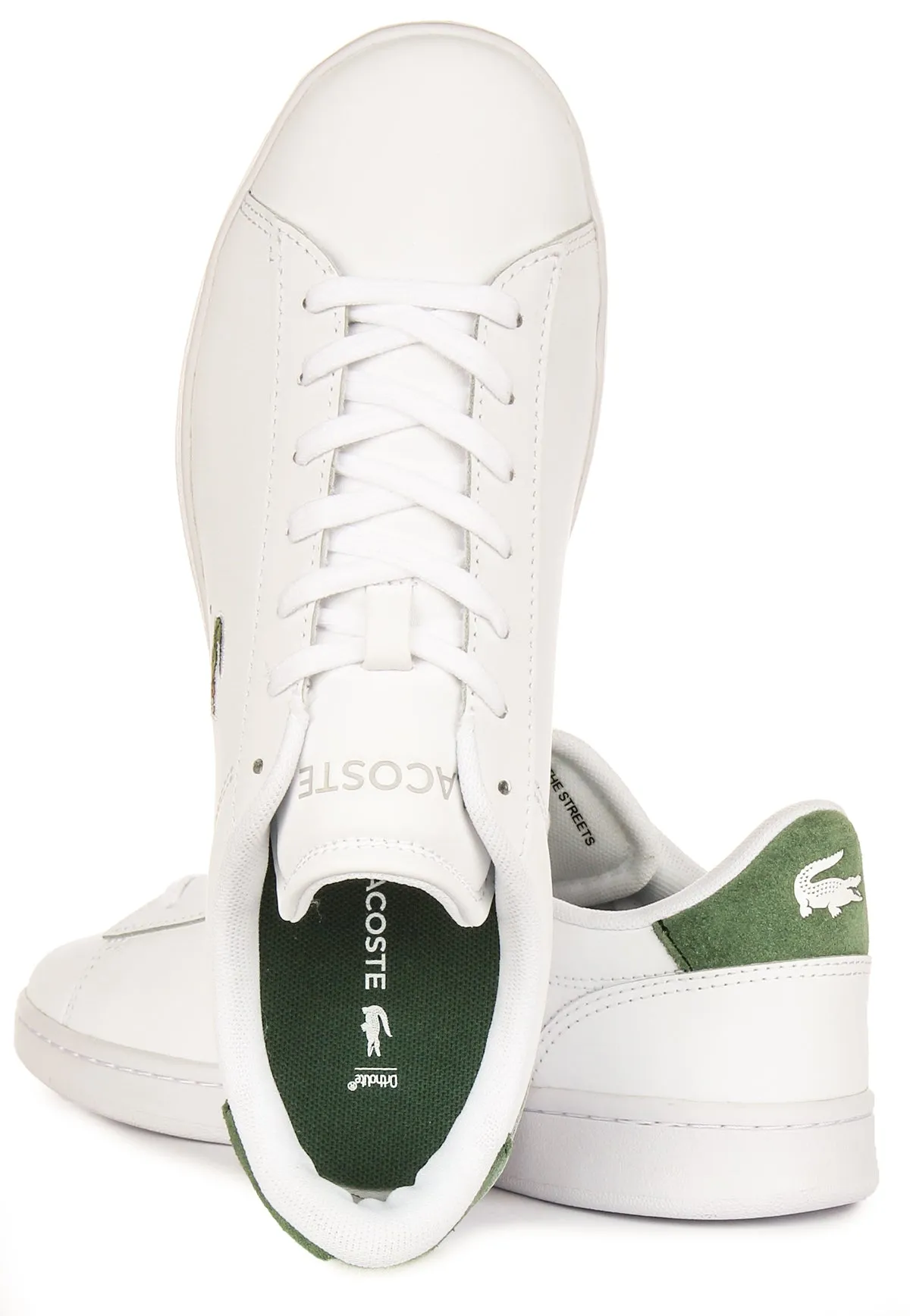 Breath Lock Lacoste Carnaby Set In White Green For Men