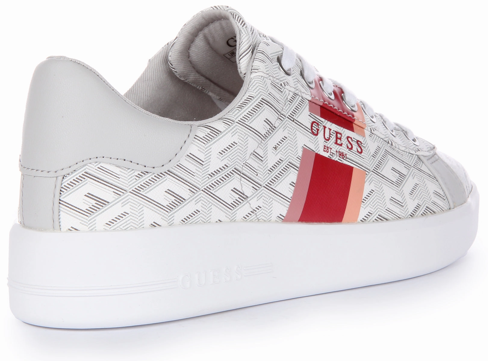 Breath Flow Guess Reyhana G Cube Trainer In Stone For Women