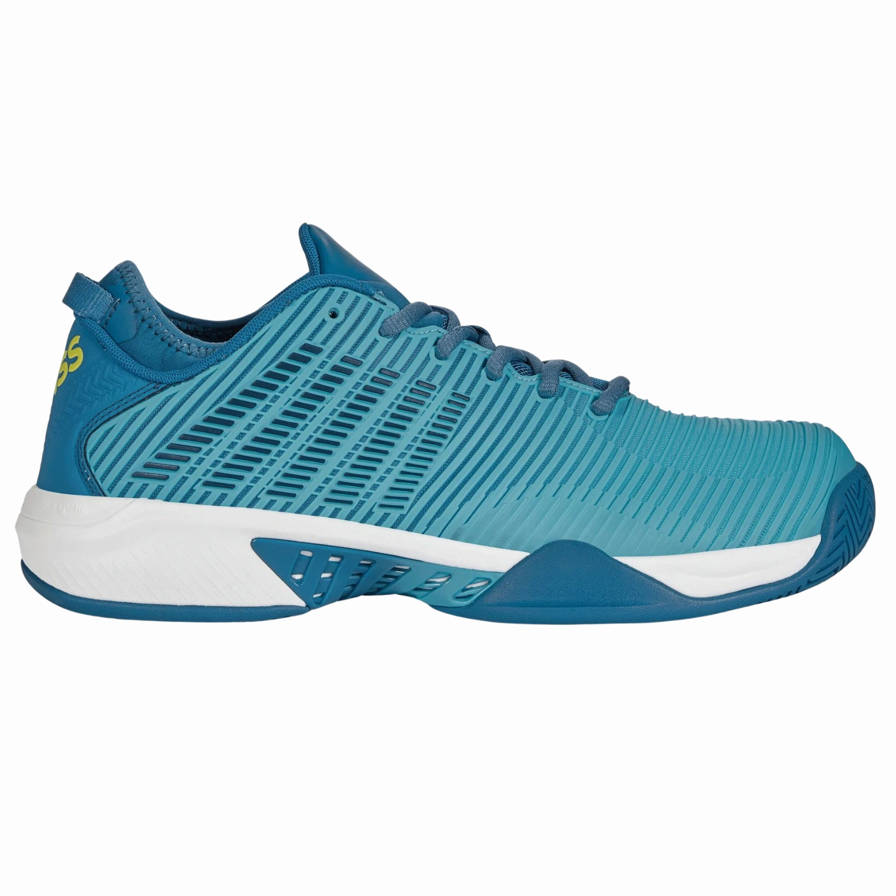 Breathability Power K Swiss Hypercourt Supreme Mens Tennis Shoes - Scuba Blue/Celestial/Brilliant White