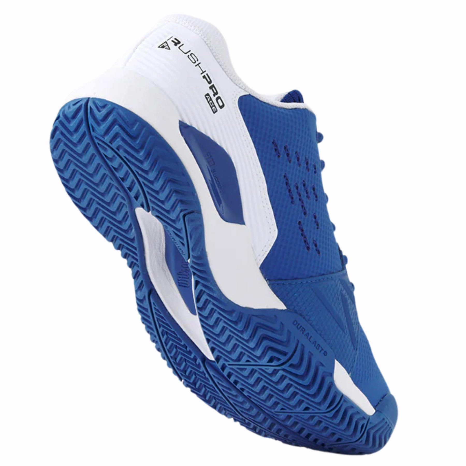 Breathability Workout Wilson RUSH PRO ACE D V Tennis Shoes - Blue/White