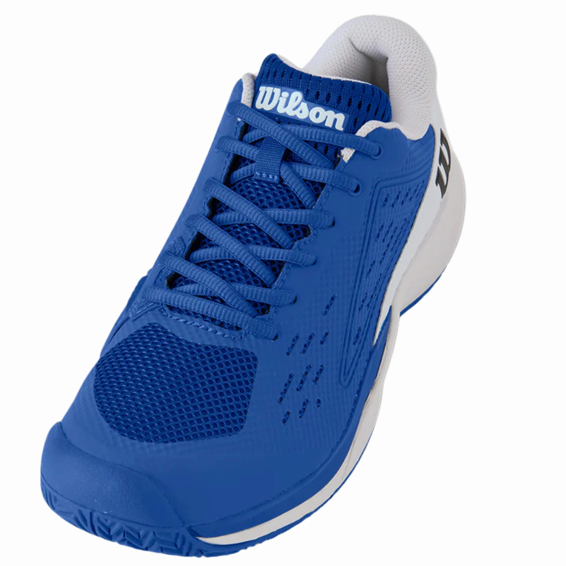 Breathability Workout Wilson RUSH PRO ACE D V Tennis Shoes - Blue/White