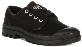 Palladium Pampa Oxford In Black For Women Stretchable