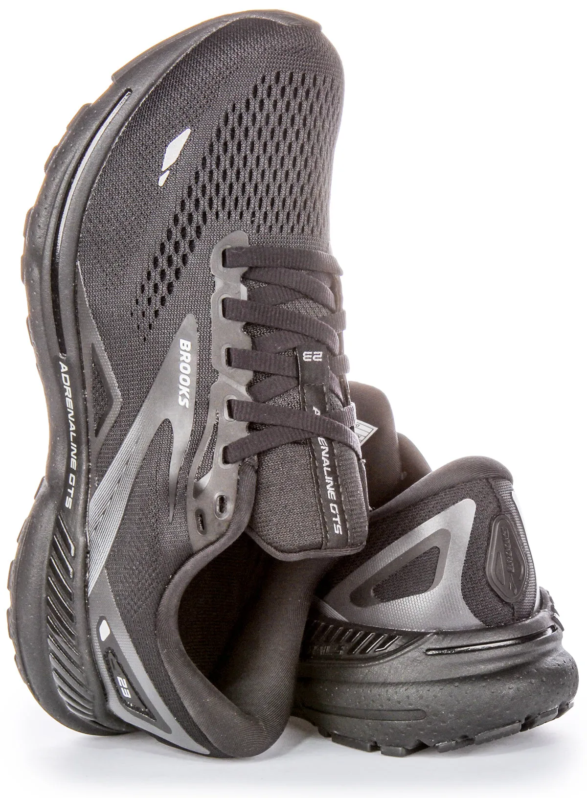 Breathable Upper Brooks Adrenaline GTS In Black For Men | Medium Fit