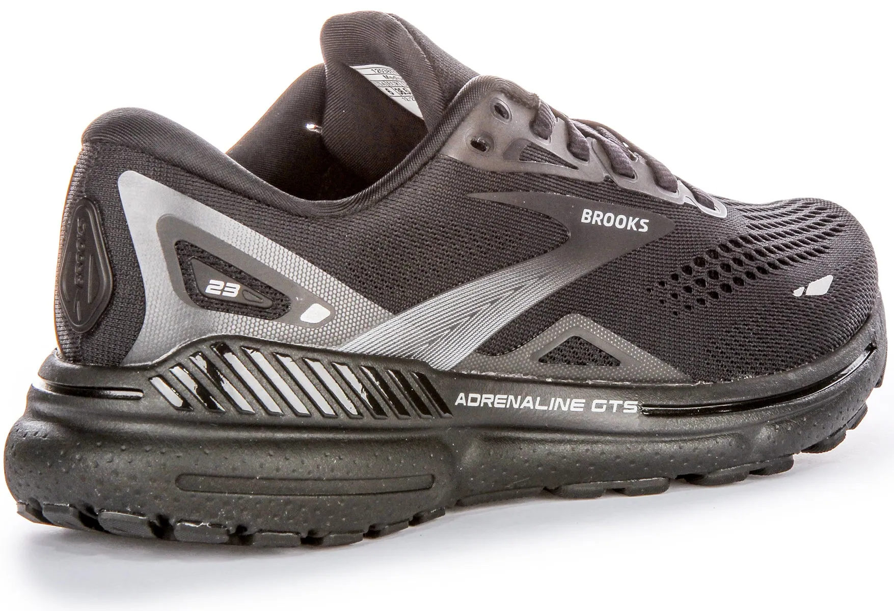 Breathable Upper Brooks Adrenaline GTS In Black For Men | Medium Fit