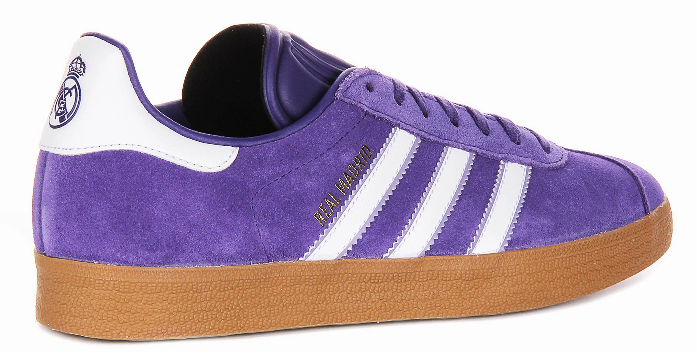 Breathable Design Layer Adidas Gazelle X Real Madrid in Purple