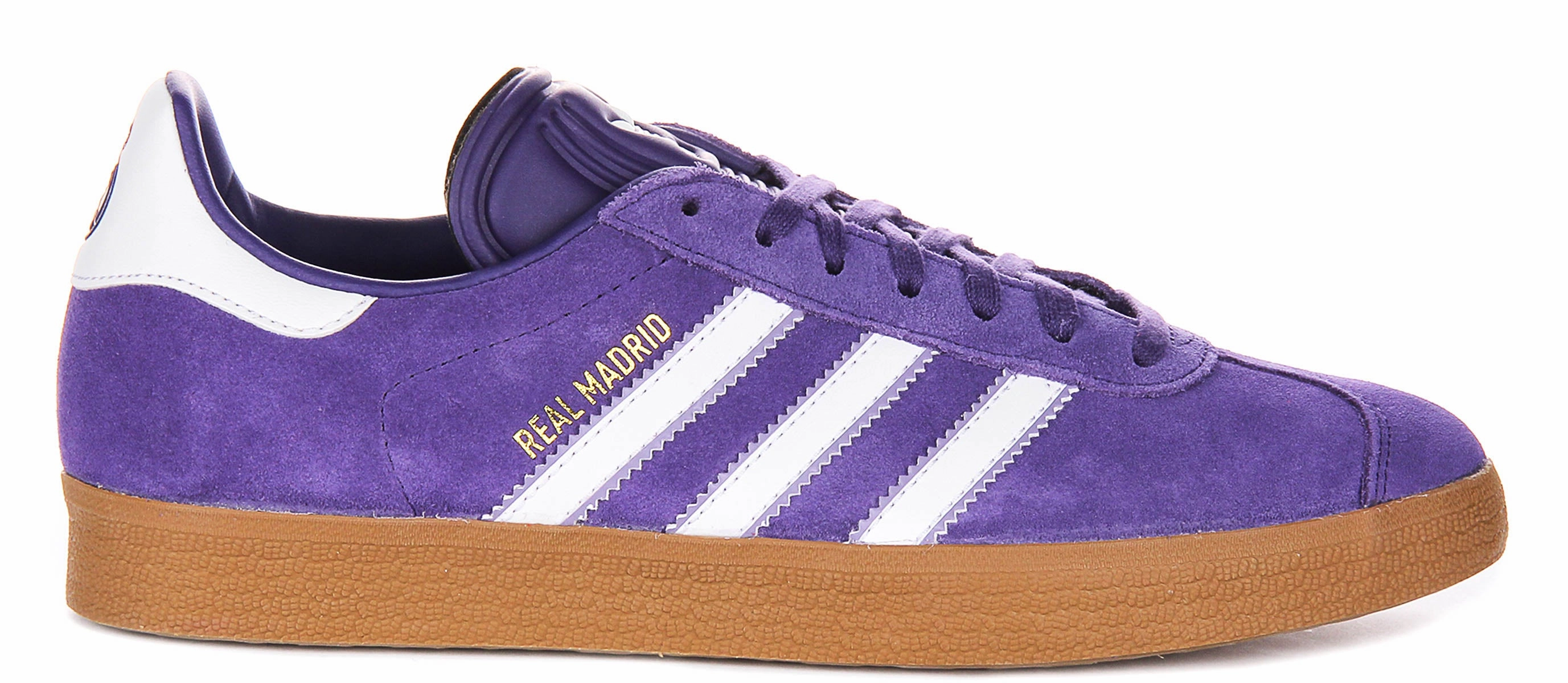 Breathable Design Layer Adidas Gazelle X Real Madrid in Purple