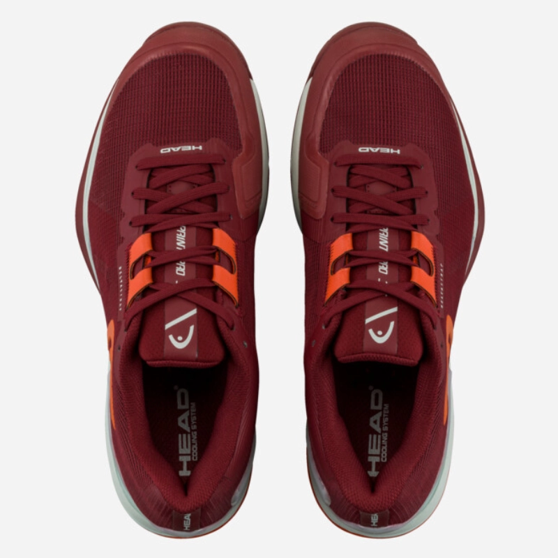 Breathable Fabric Layer Head Sprint Pro 3.5 Men Tennis Shoes - Dark Red/Orange