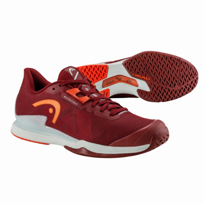 Breathable Fabric Layer Head Sprint Pro 3.5 Men Tennis Shoes - Dark Red/Orange