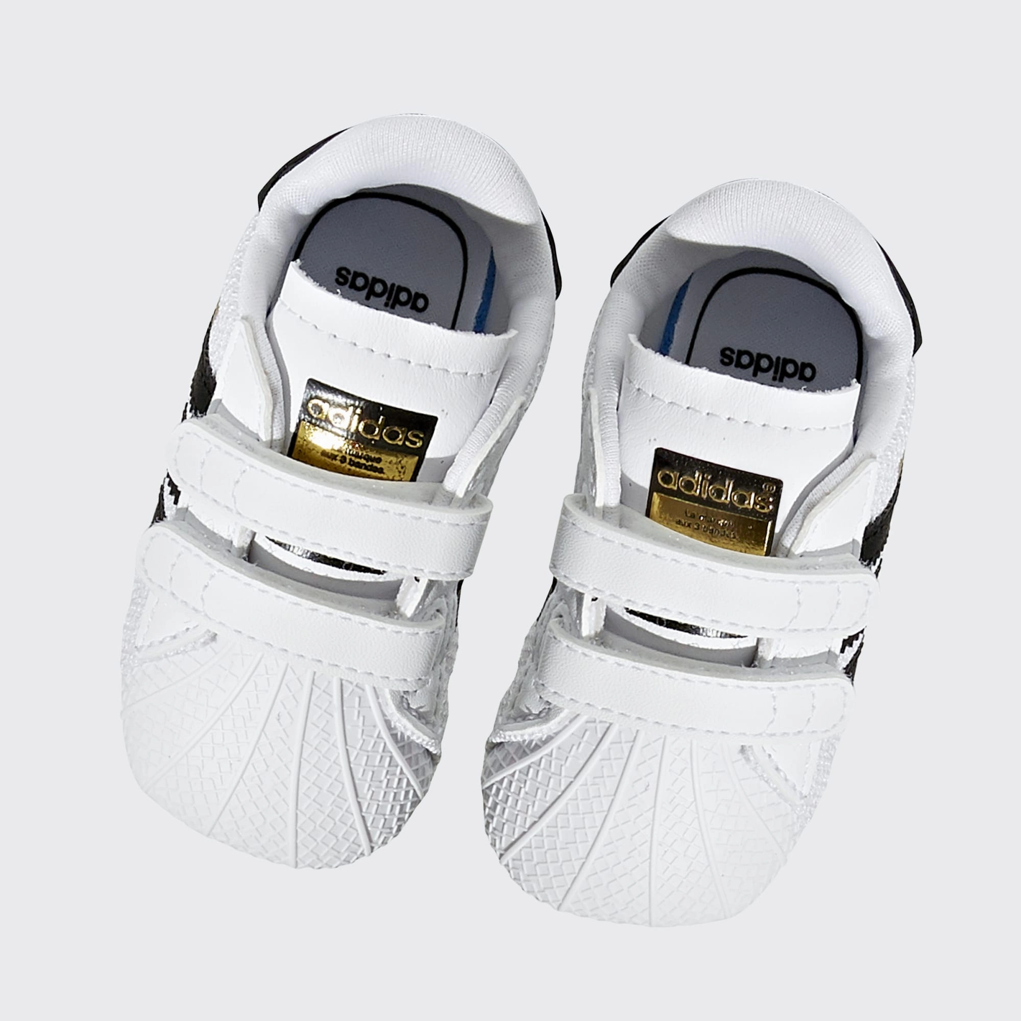 Breathable Idea adidas - Superstar Crib - Cloud White/Black - Kids [S79916]