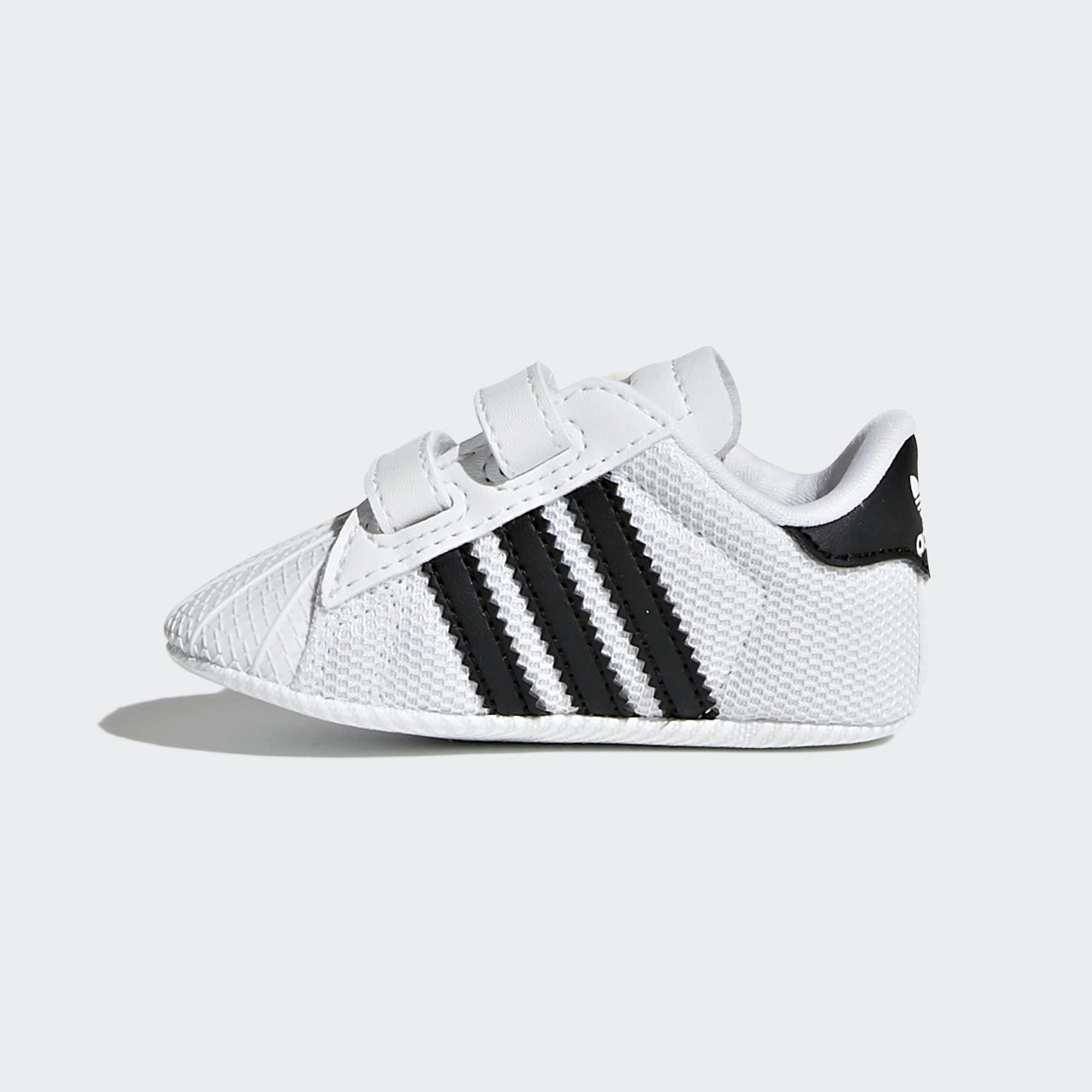 Breathable Idea adidas - Superstar Crib - Cloud White/Black - Kids [S79916]
