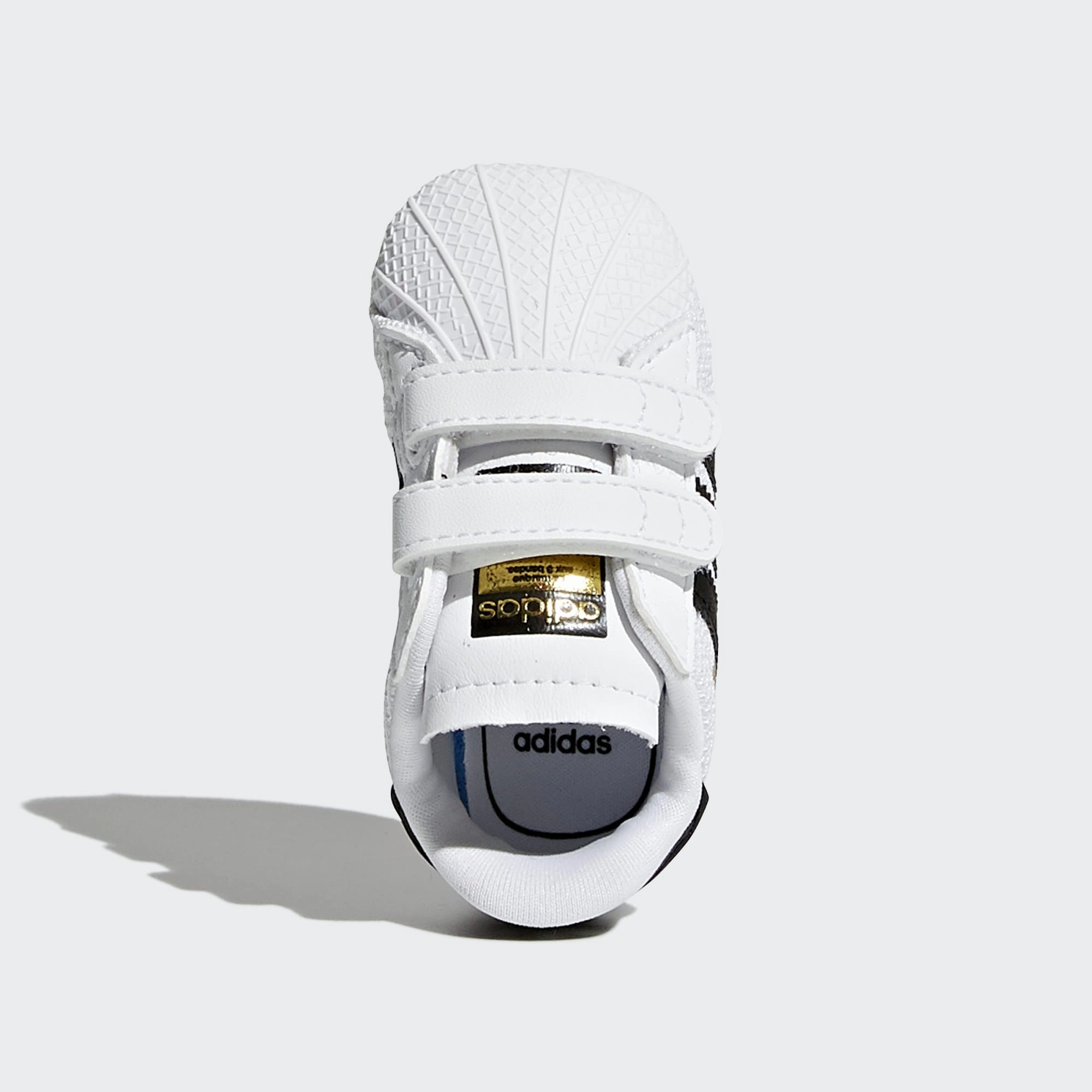 Breathable Idea adidas - Superstar Crib - Cloud White/Black - Kids [S79916]