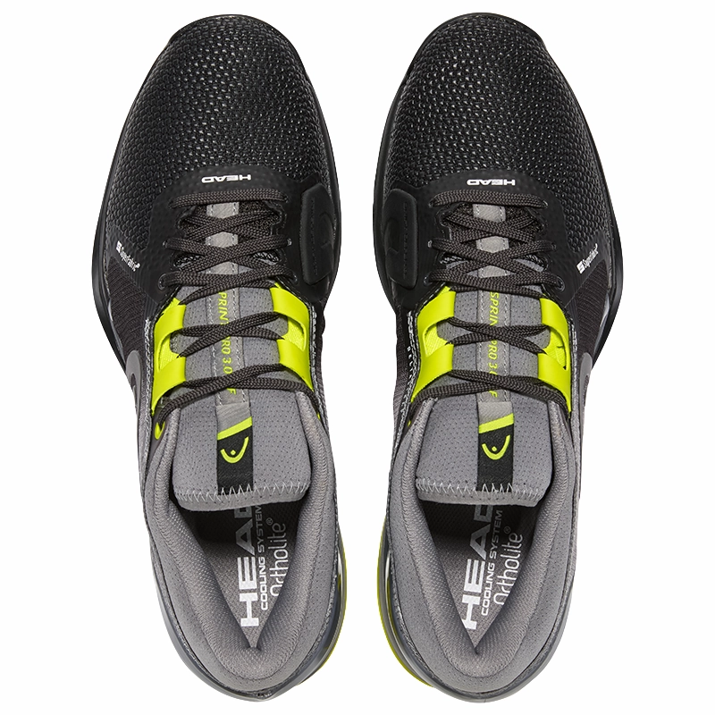 Breathable Layer Head Sprint 3.0 SF Tennis Shoes - Black/Yellow