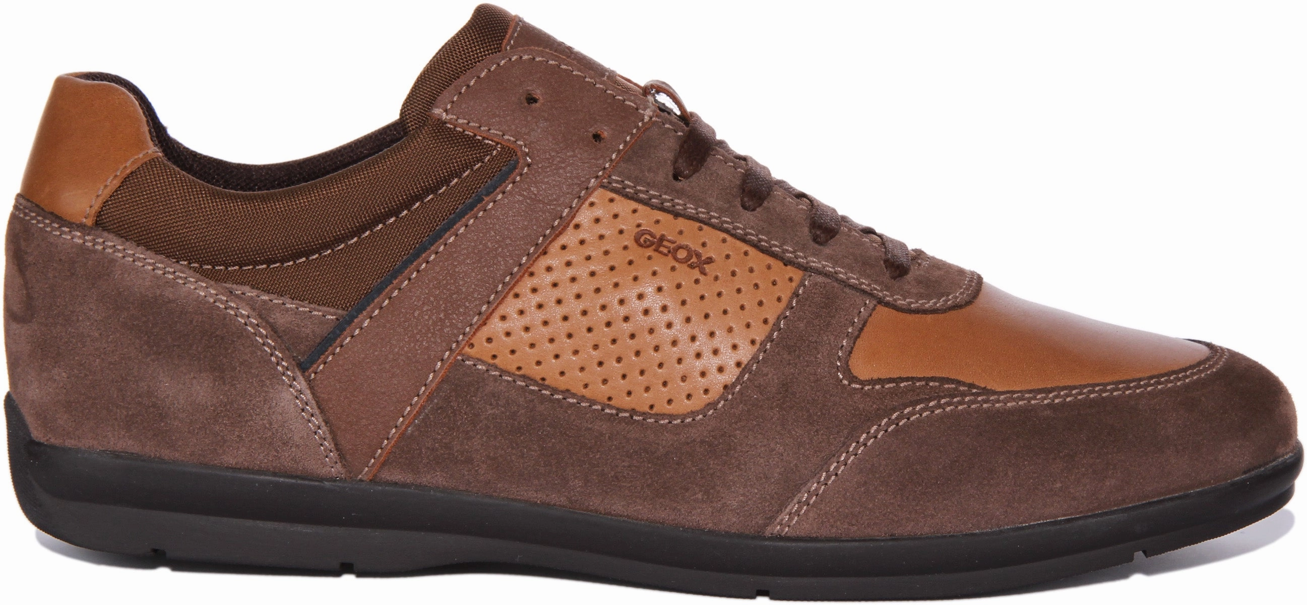 Breathable mesh Geox U Adrien A In Brown For Men