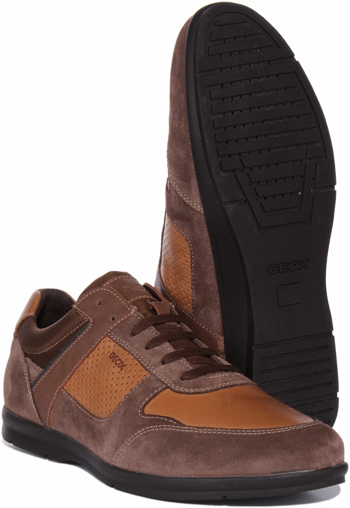 Breathable mesh Geox U Adrien A In Brown For Men
