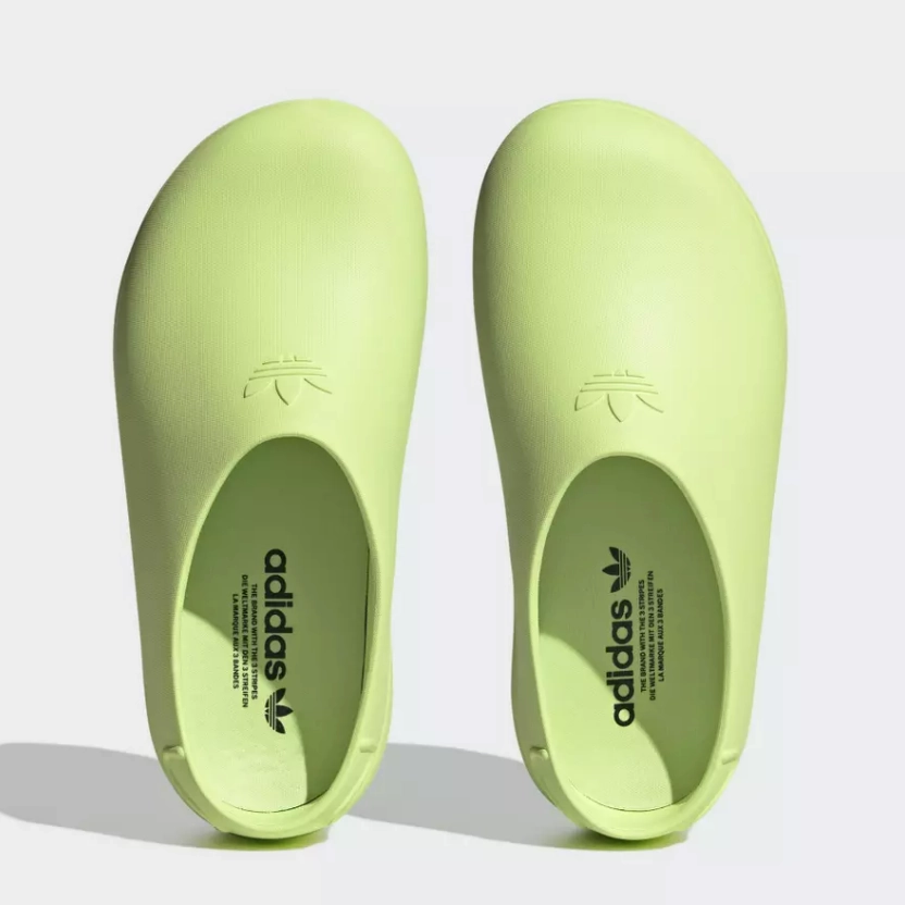 Breathable Mesh Structure Features adidas - AdiFom Stan Mule - Lucid Lemon - Women's [IE7050]