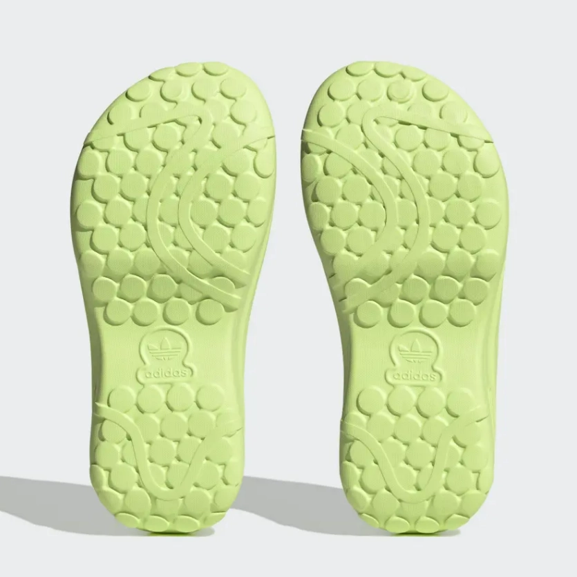 Breathable Mesh Structure Features adidas - AdiFom Stan Mule - Lucid Lemon - Women's [IE7050]