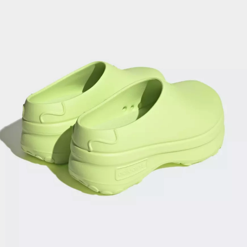 Breathable Mesh Structure Features adidas - AdiFom Stan Mule - Lucid Lemon - Women's [IE7050]