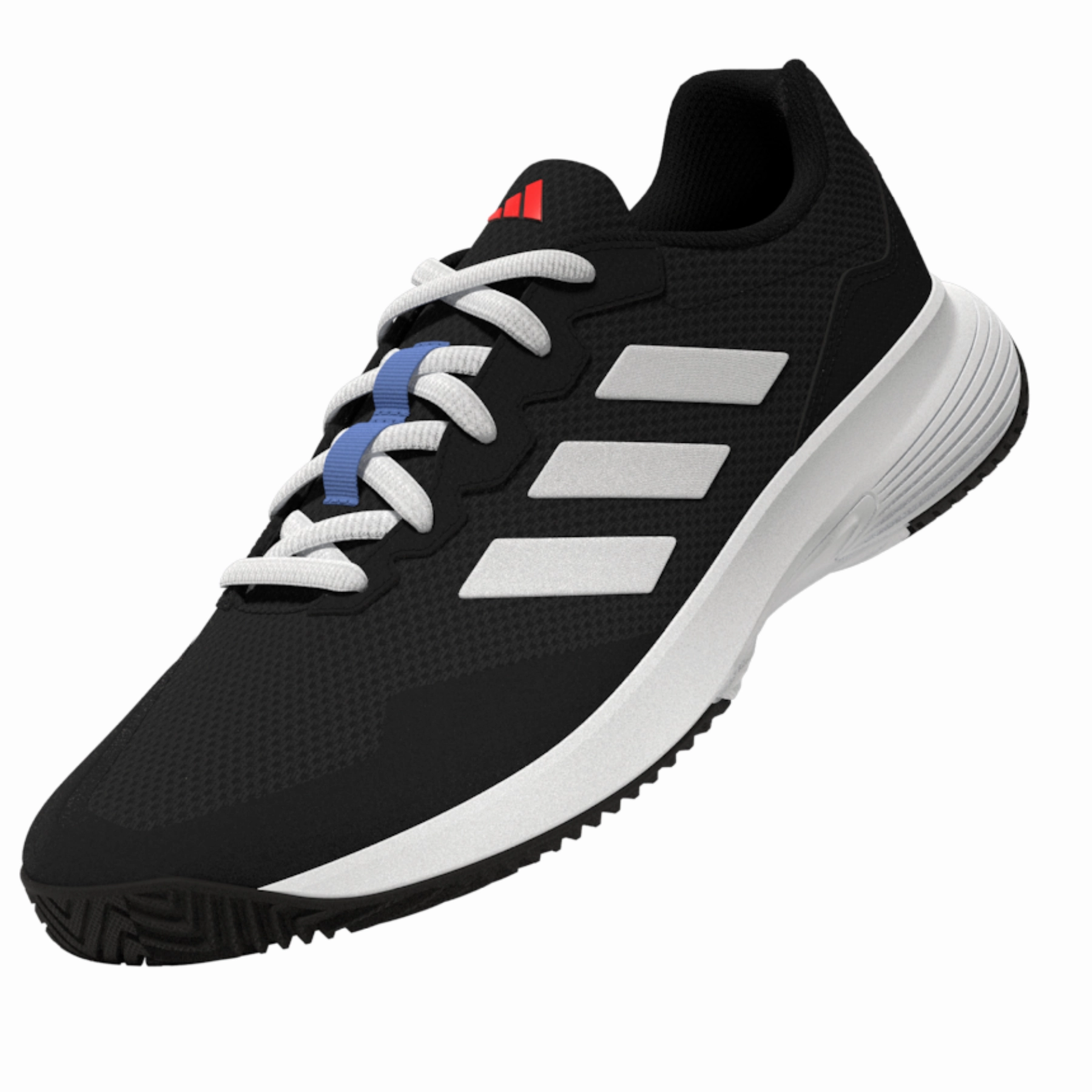 Breathable Support Adidas Performance Game Court 2.0 Men Tennis Shoes - Core Black/Ftw White/Solar Red
