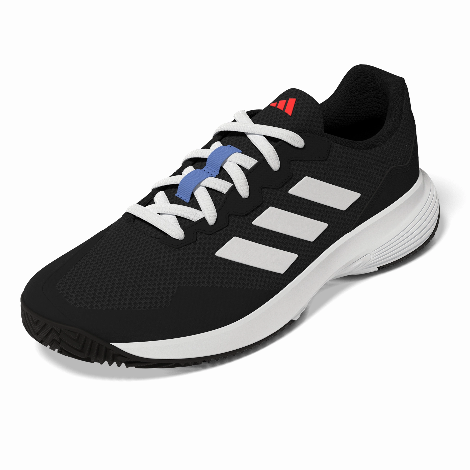 Breathable Support Adidas Performance Game Court 2.0 Men Tennis Shoes - Core Black/Ftw White/Solar Red