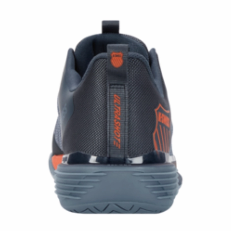 Breathable System K Swiss Ultrashot AC 3 Men Tennis Shoes - Orion Blue/Windward Blue/Scarlet Ibis