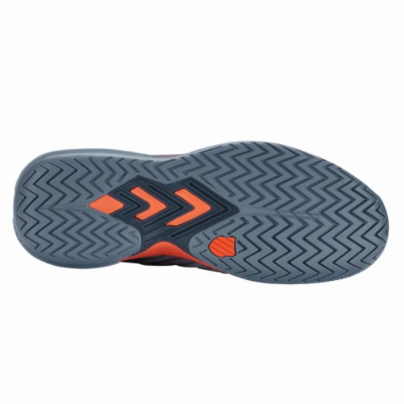 Breathable System K Swiss Ultrashot AC 3 Men Tennis Shoes - Orion Blue/Windward Blue/Scarlet Ibis