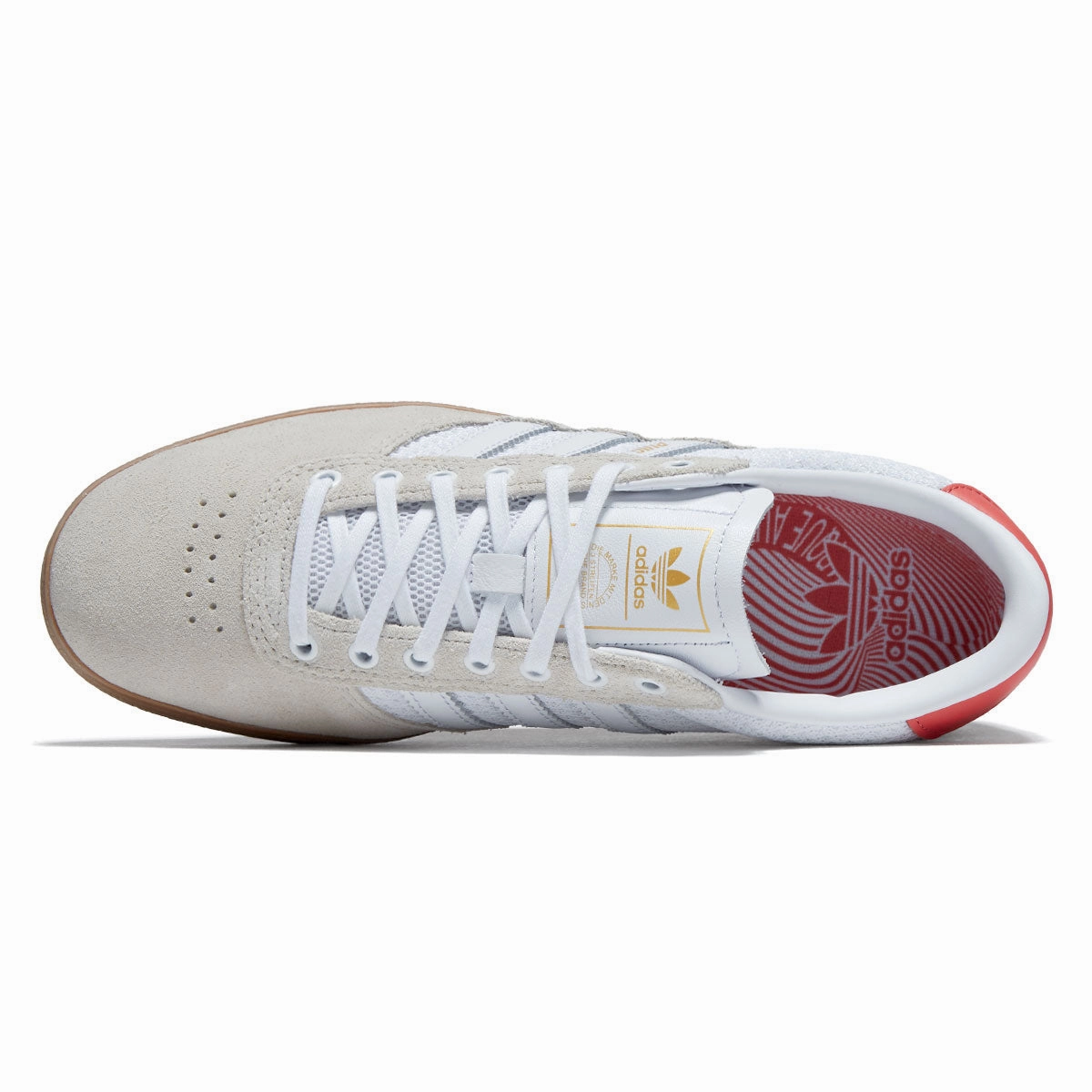Breathable Upper Adidas Puig Indoor Shoes - Wonder White/Ftwr White/Gum