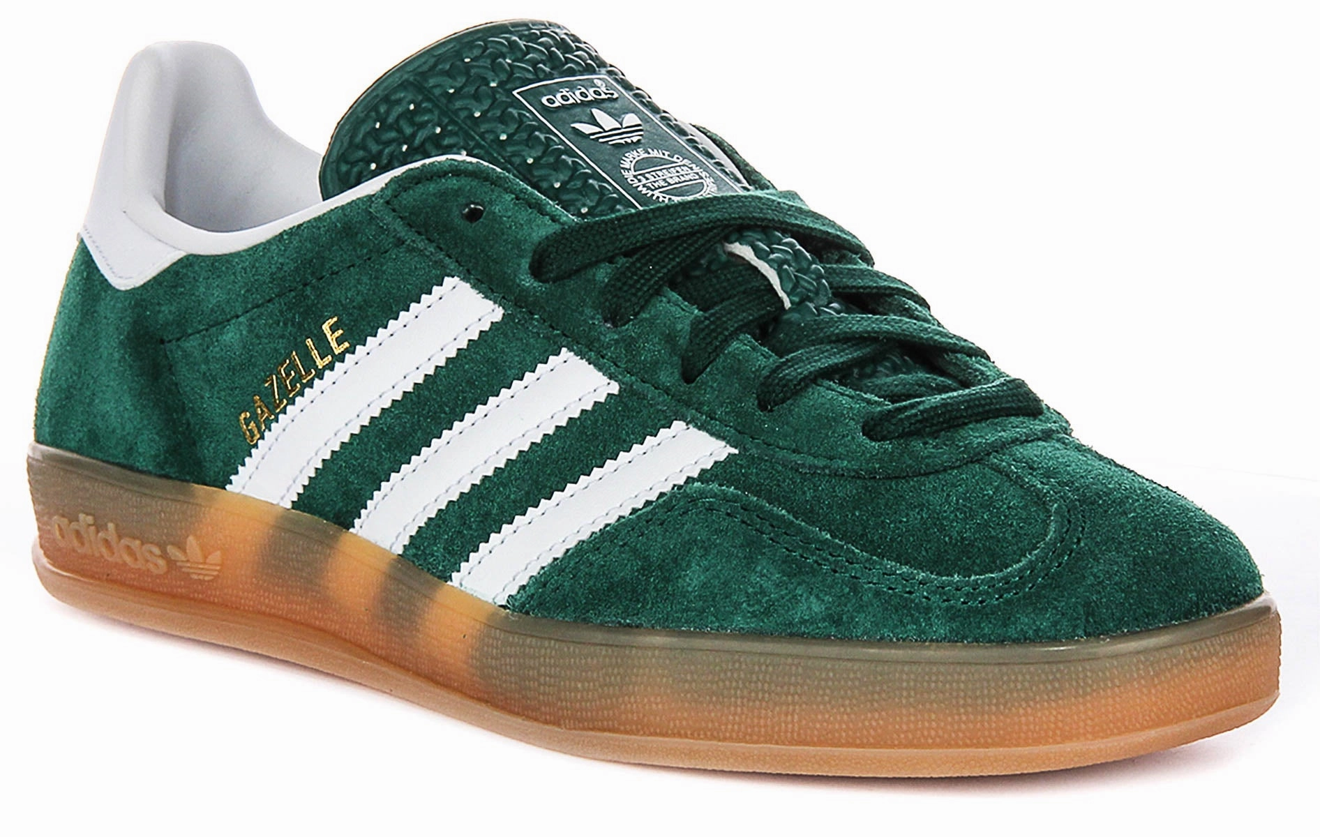Adidas Gazelle Indoor In Green Outdoor Running Shock Resistant