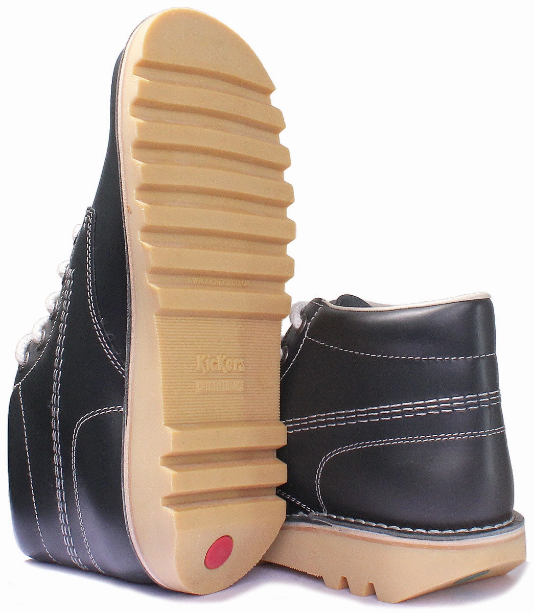 Brogue Ready Kickers Kick Hi In Navy in Adults UK Size 6.5 - 12