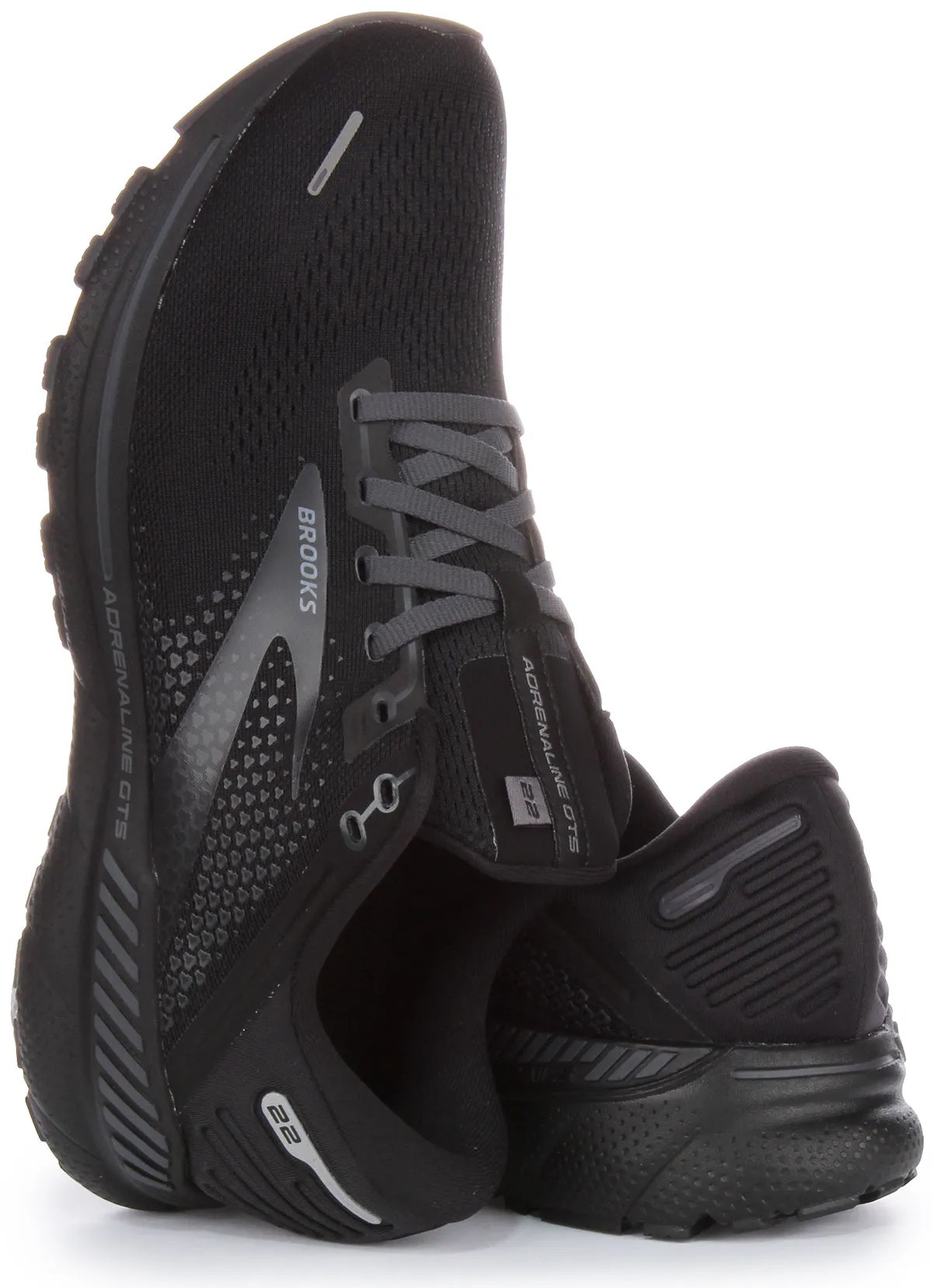 Brooks Adrenaline Gts In Black For Women Foot Stability