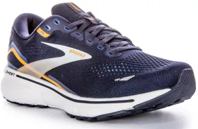 Brooks Ghost 15 In Navy For Men Ideal for indoor and outdoor athletic performance Nonstop Action