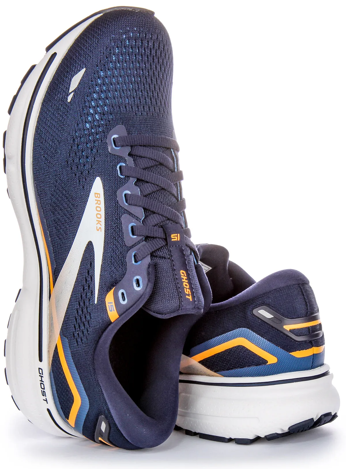 Brooks Ghost 15 In Navy For Men Weather resistant