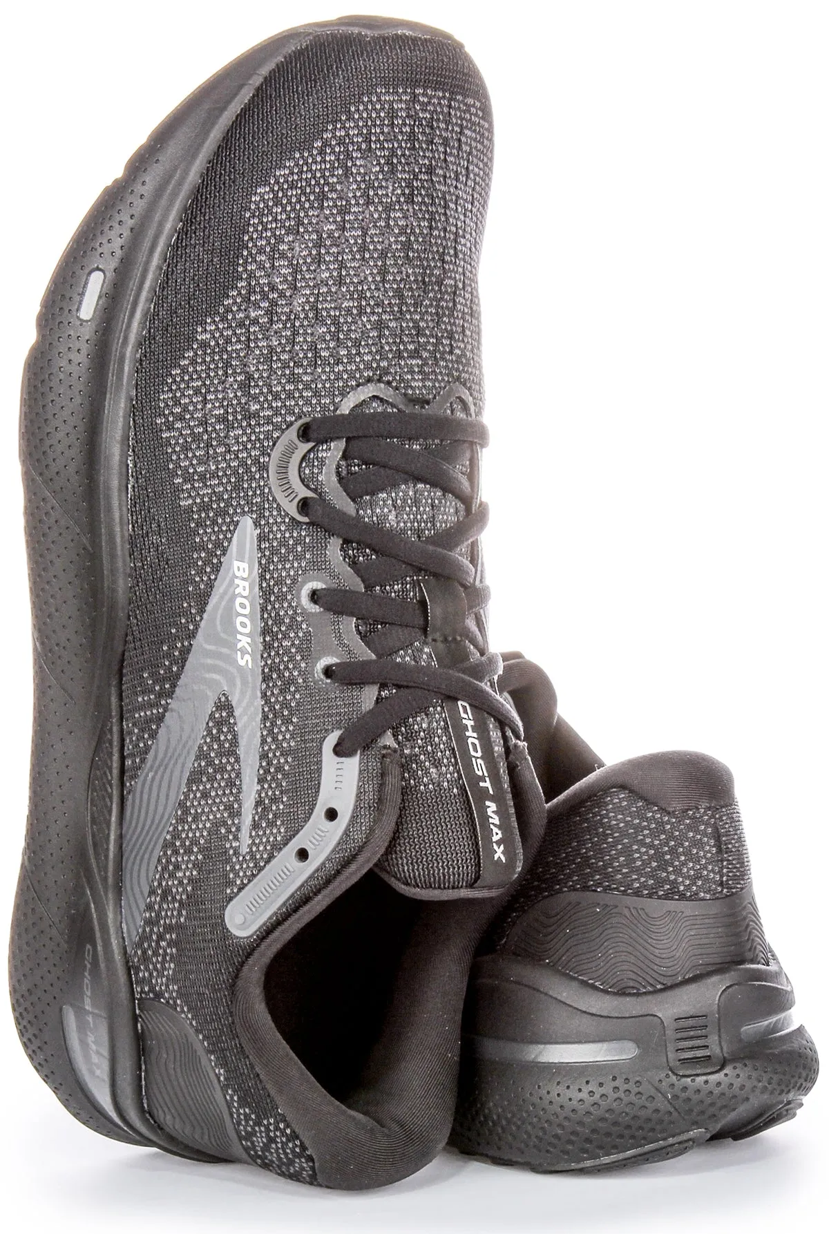 Brooks Ghost Max In Black For Men | Wide Fit Performance Mode