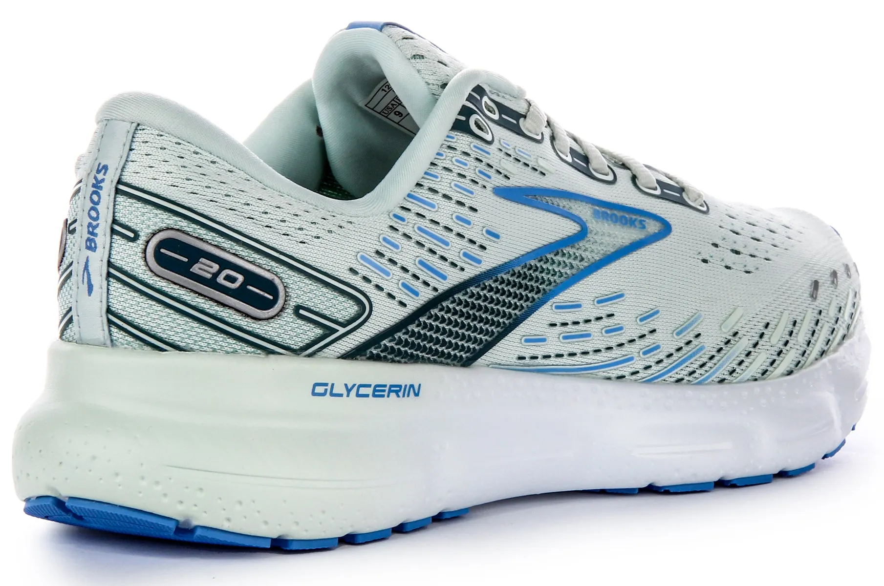 Brooks Glycerine 20 In Light Blue | Regular Fit All terrain