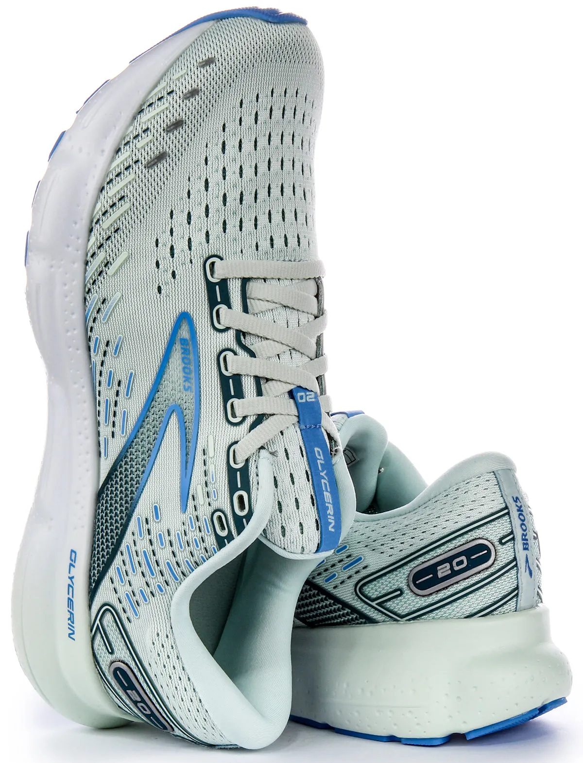 Brooks Glycerine 20 In Light Blue | Regular Fit All terrain