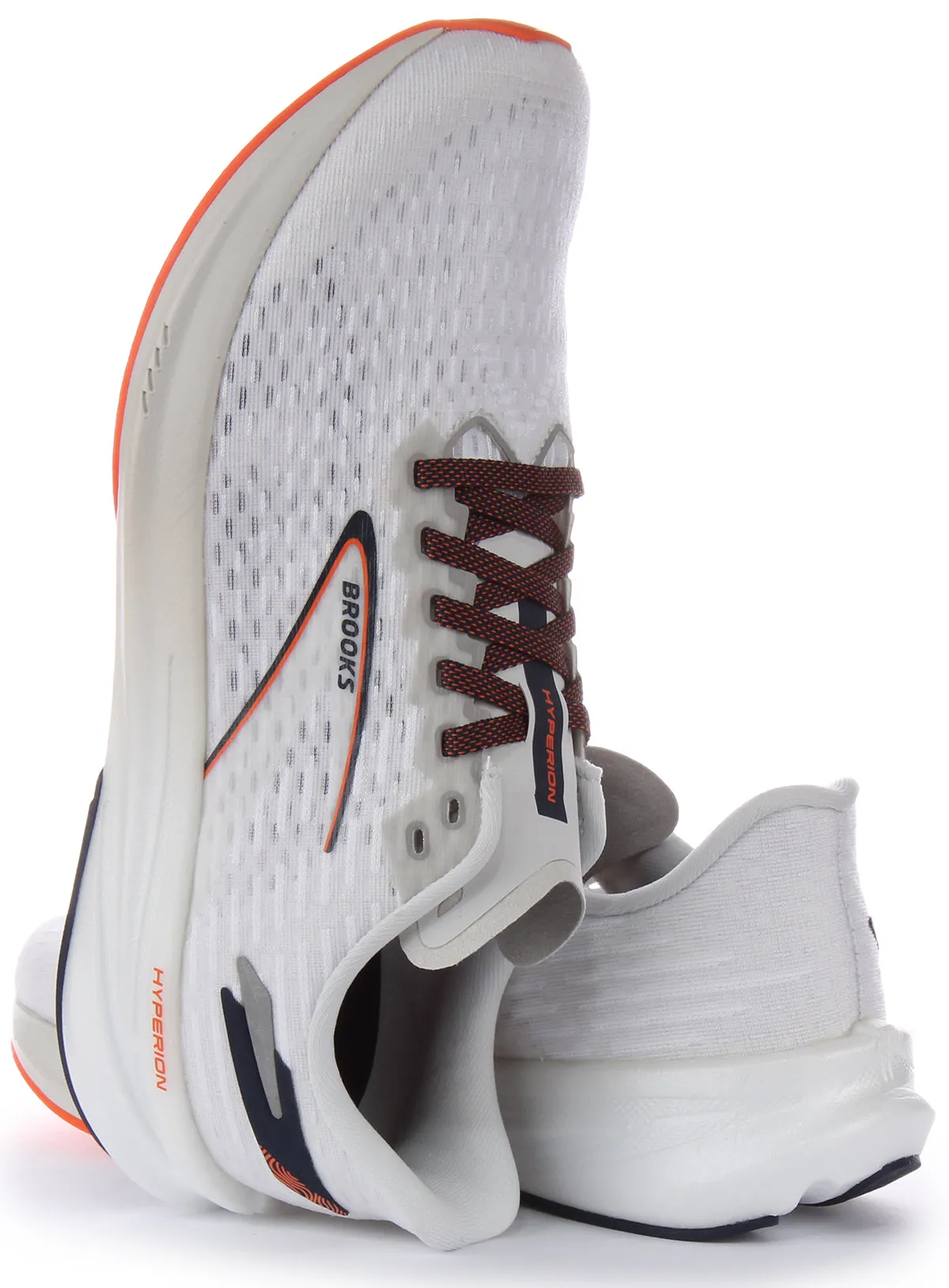 Brooks Hyperion In White Black For Men foot safety