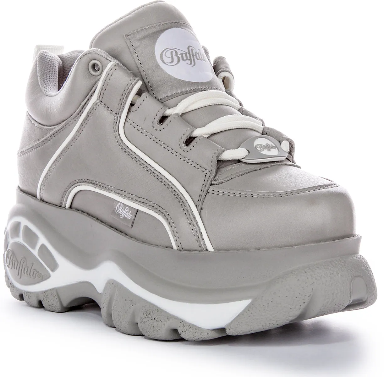 Buffalo 1339-14 2.0 In Grey White For Women Block Step Versatile Wear