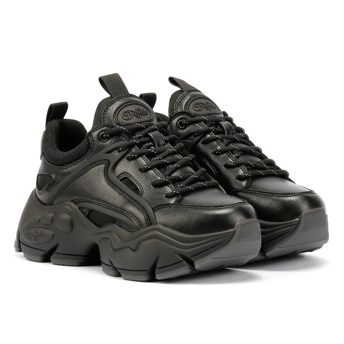 Lightweight Support Buffalo Binary C Women's Black Trainers