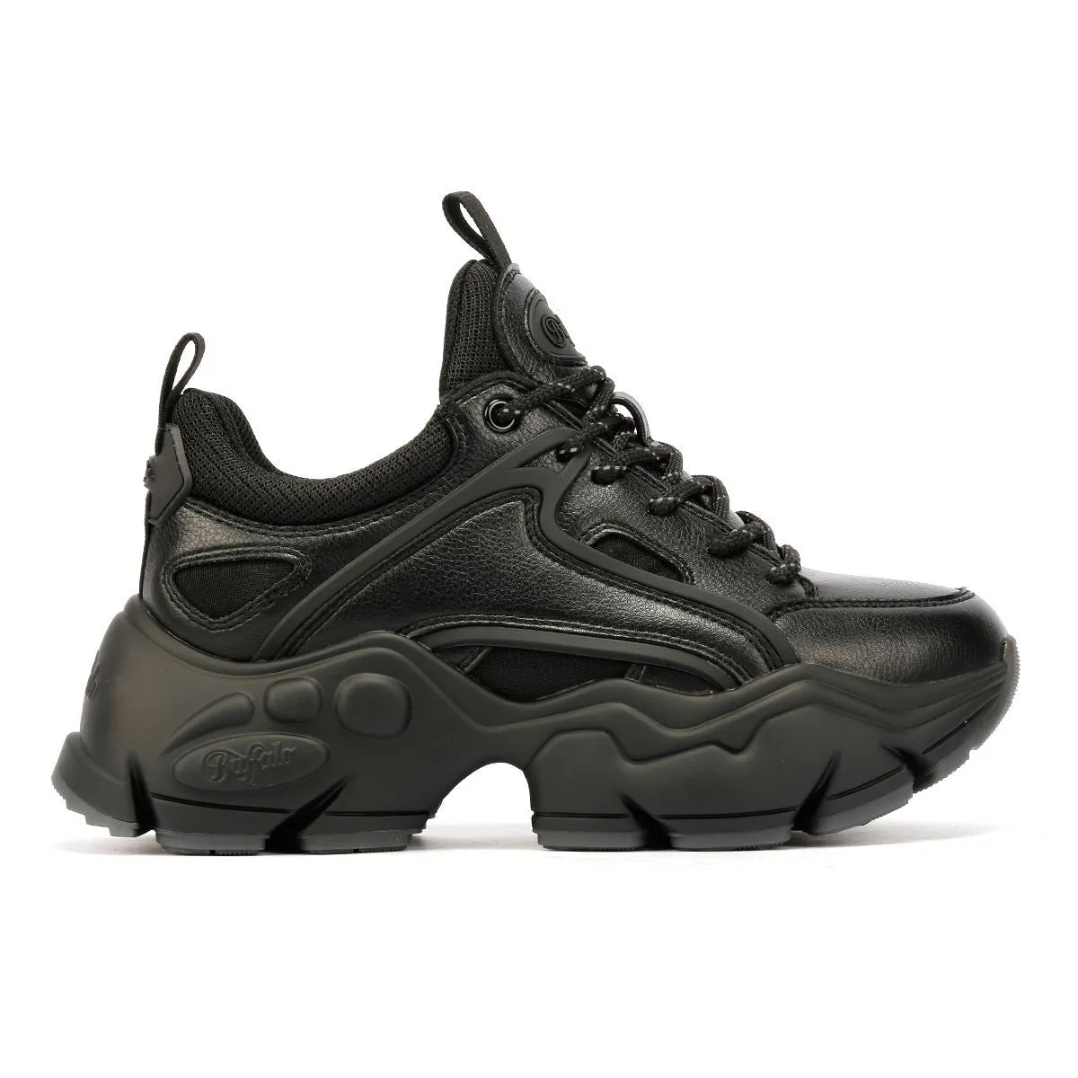 Buffalo Binary C Women's Black Trainers Step Cushion