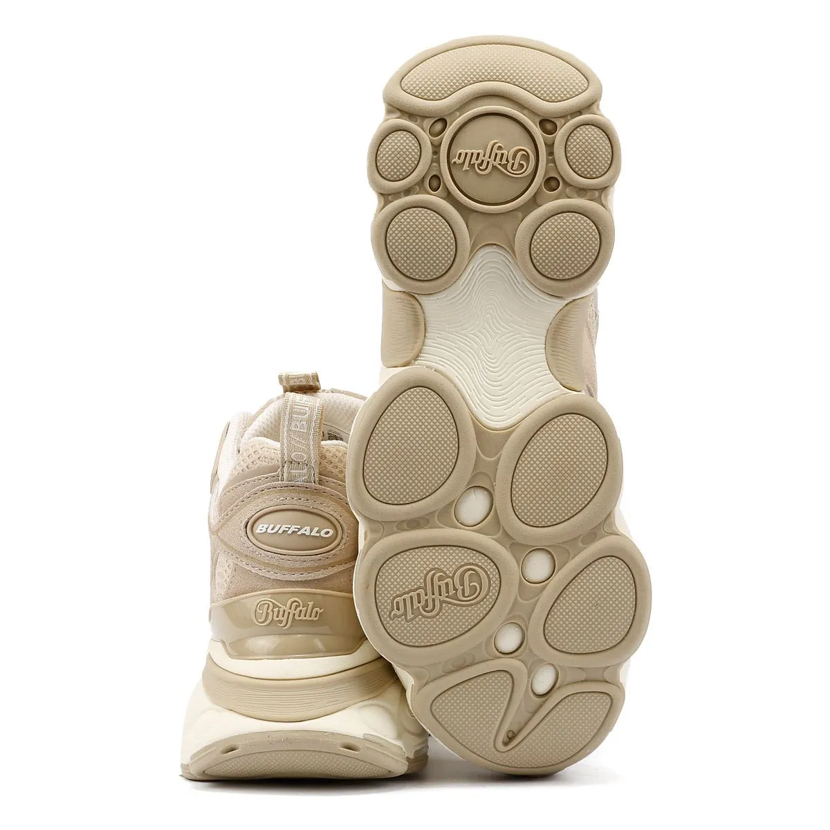 Buffalo Truck Women's Cream/Beige Trainers Stride Ready