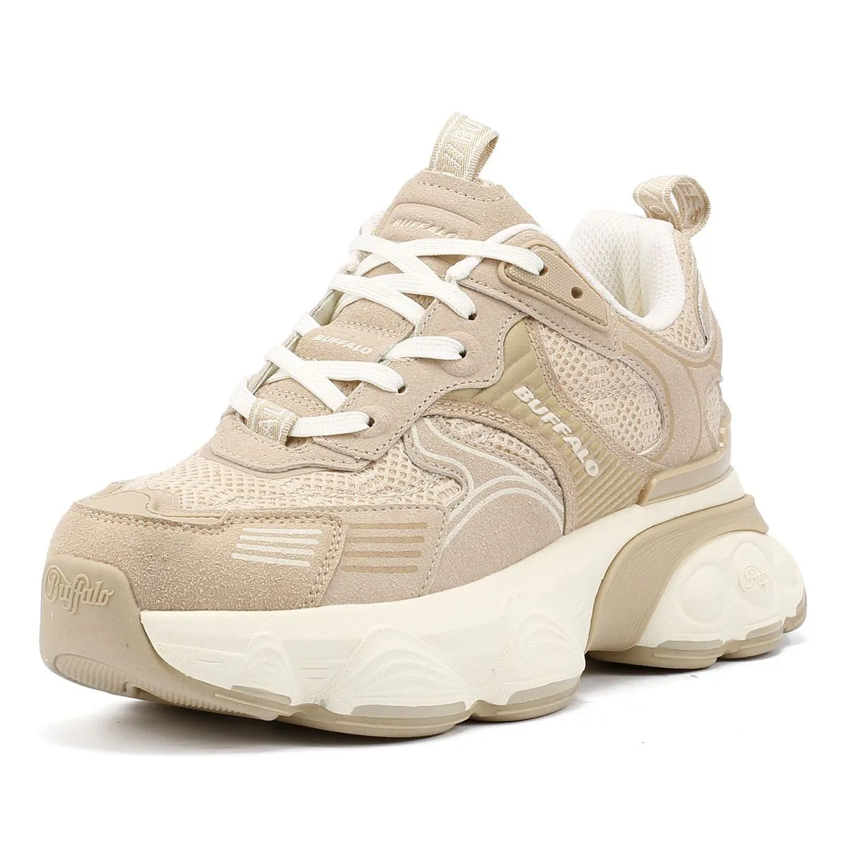 Buffalo Truck Women's Cream/Beige Trainers Stride Ready