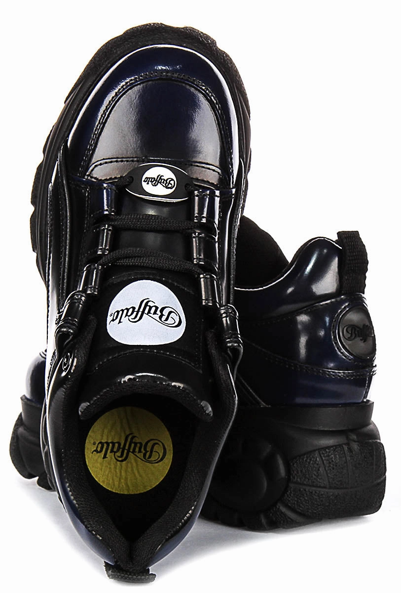 Buffalo 1339-14 2.0 In Black Blue Rub For Women Comfort Tech