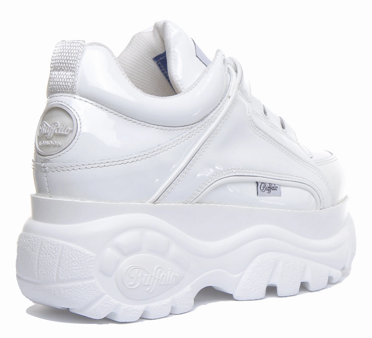 Buffalo 1339-14 2.0 In White Patent For Womens Fashion Comfort