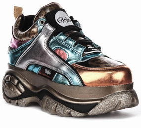 Buffalo 1339-14 Metalic In Multi Colour For Women Plain Step Weekend Hike