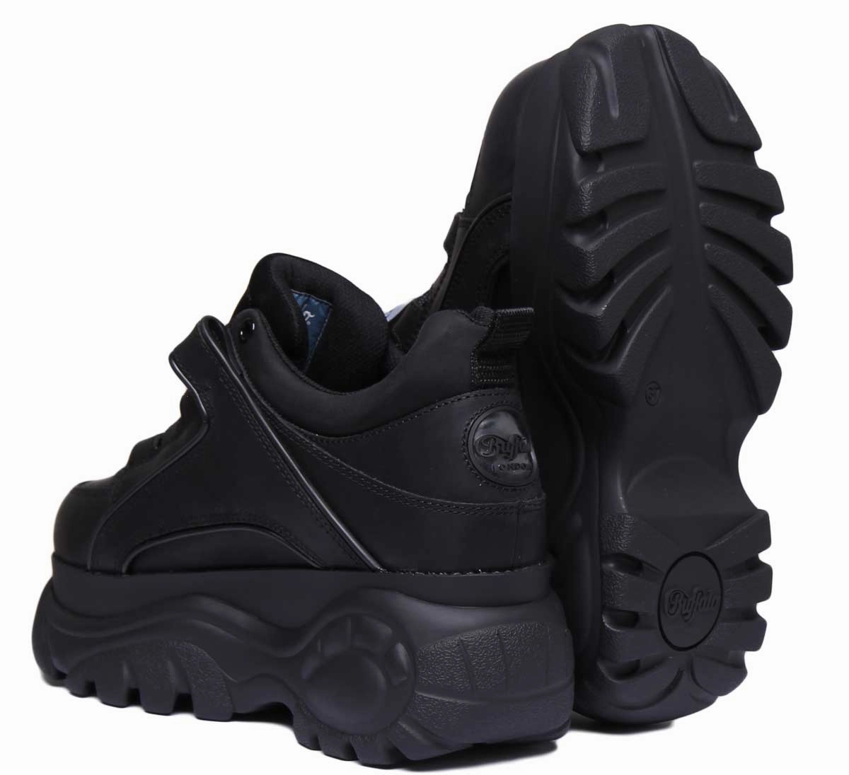 Buffalo 1339-14 Platform Trainers 1533094 In Black Comfort Move-In