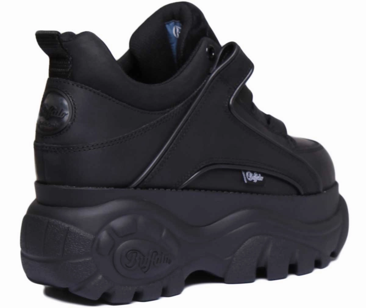 Buffalo 1339-14 Platform Trainers 1533094 In Black Comfort Move-In