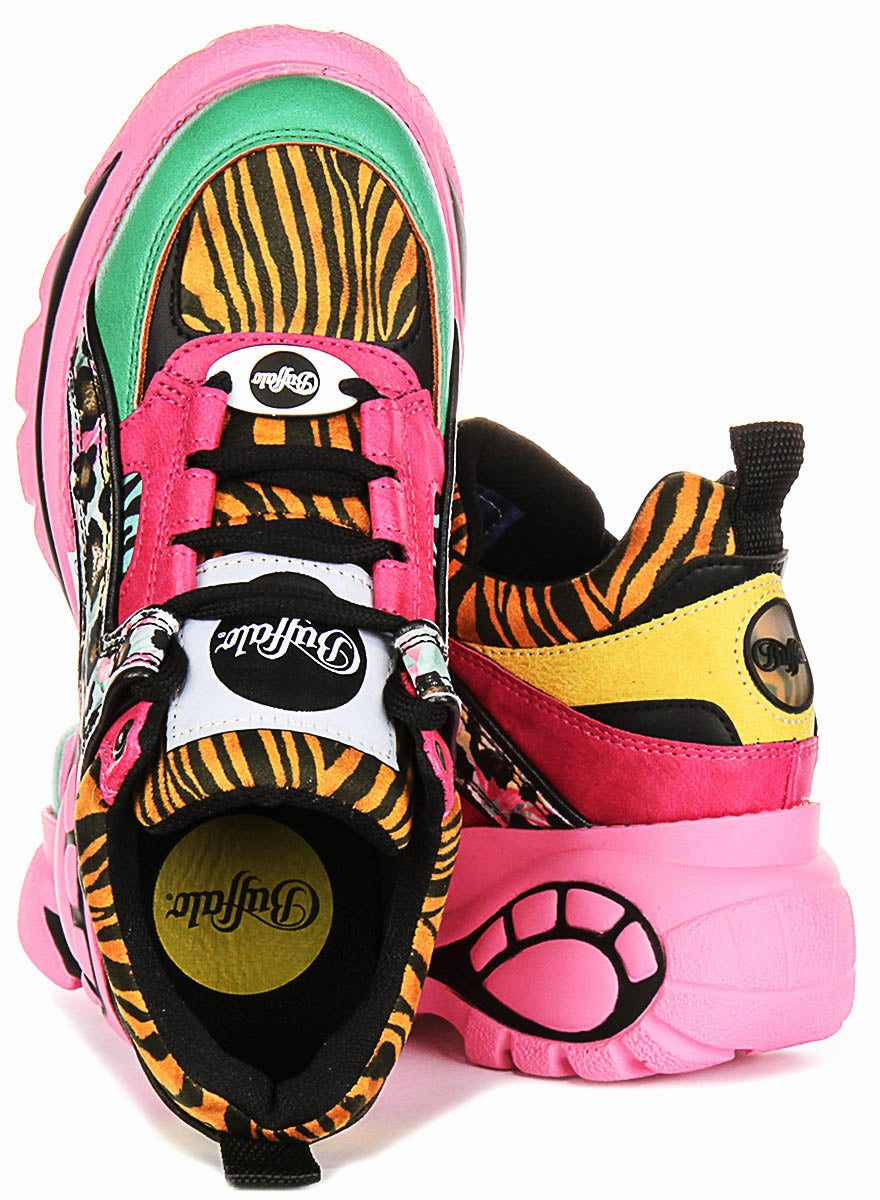 Buffalo 1339-14 Rev In Pink Multi For Women Stylish Footwear