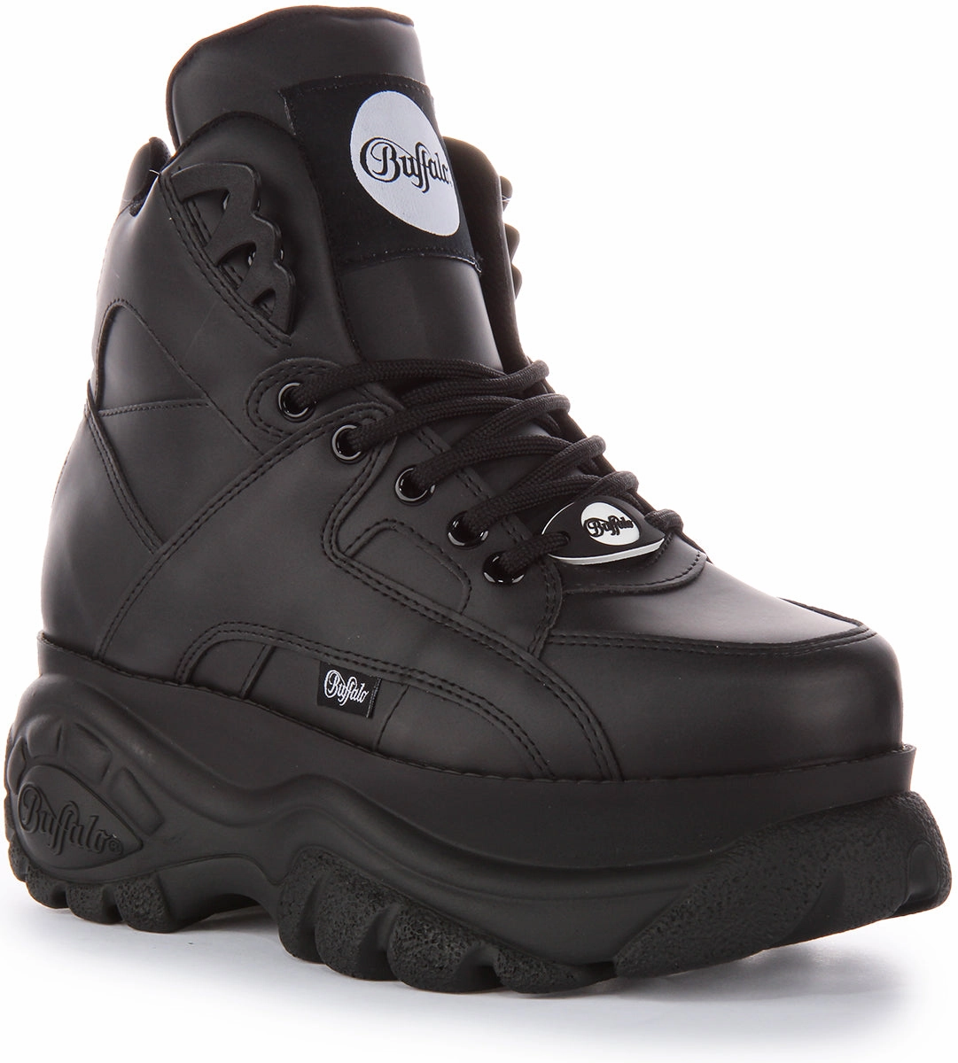 Date night Parkour Run Buffalo 1340-14 2.0 Platform In Black For Women