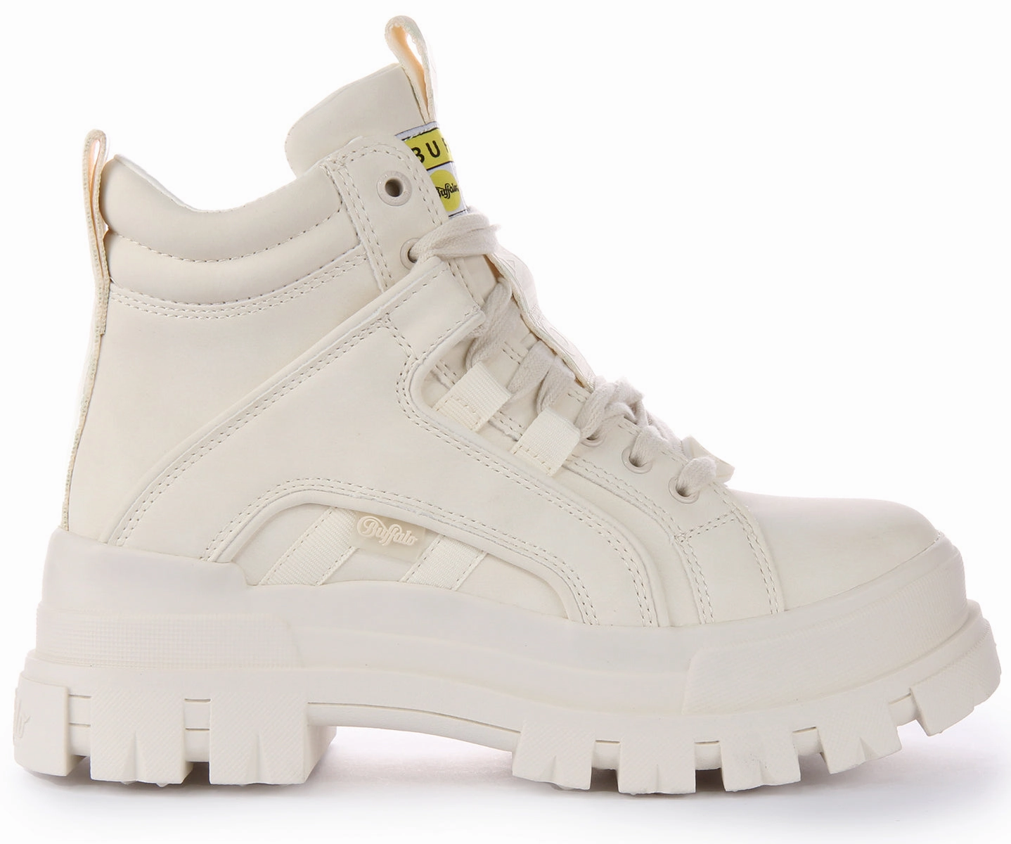Buffalo Aspha Nc Mid In Off White For Women Travel Walk